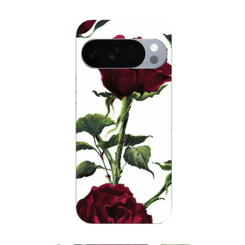 Google Pixel 10 Pro XL Stemmed rose Transparent Silicone TPU Θήκη